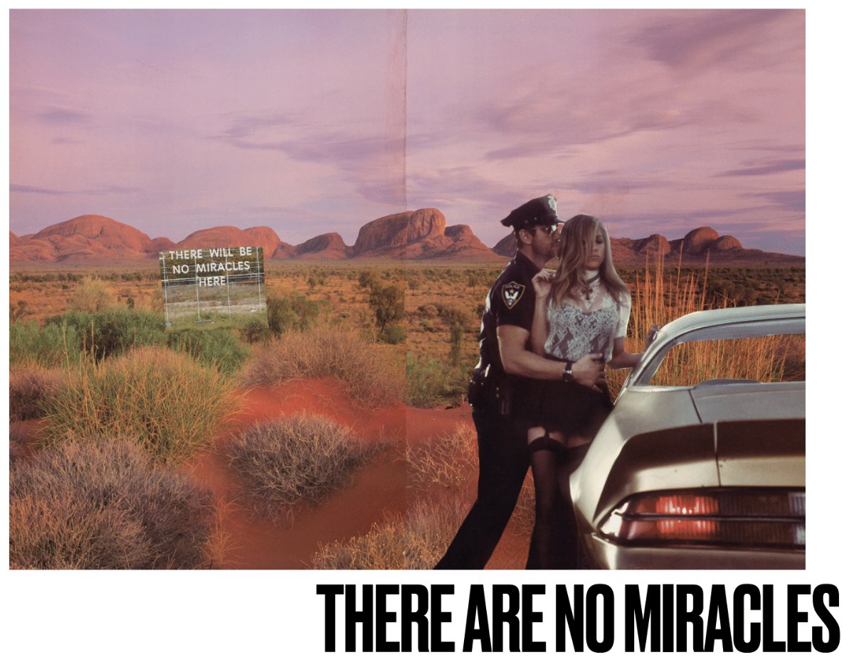 There Are No Miracles, hand cut collage